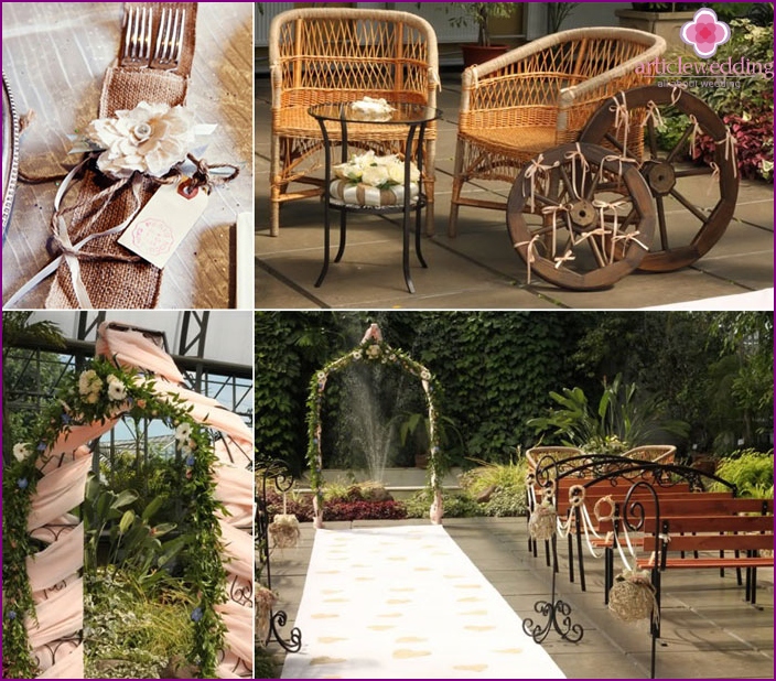 Country Style Wedding Accessories