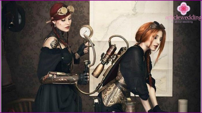 Photoshoot in a unique steampunk style