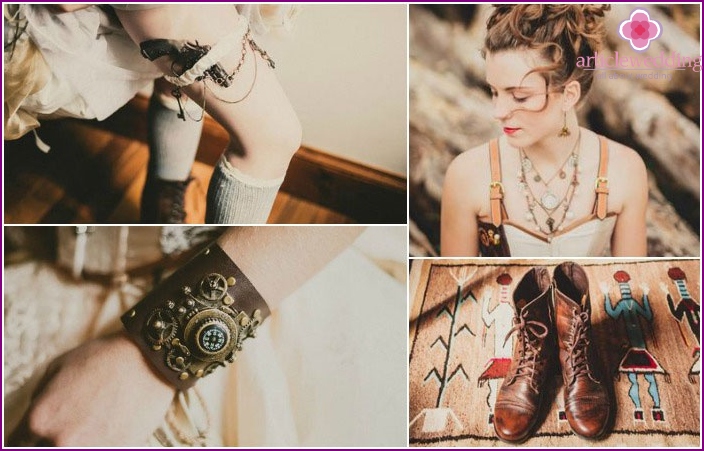 Einzigartige Steampunk-Look-Details