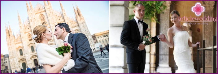 الزفاف في ميلانو