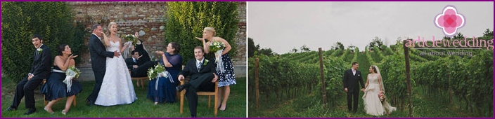 Marriage in Italy, on the territory of Lange Monferrato