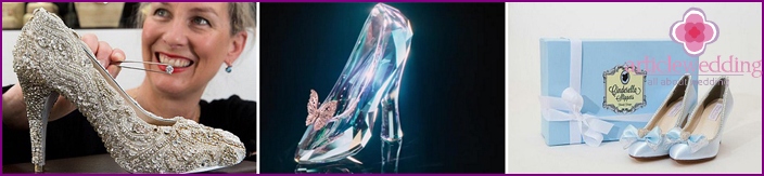 Crystal slippers and elegant pumps