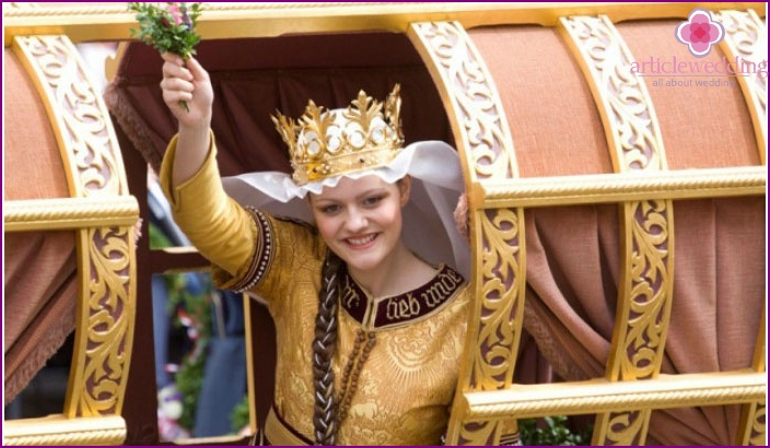 Wedding procession of the Middle Ages