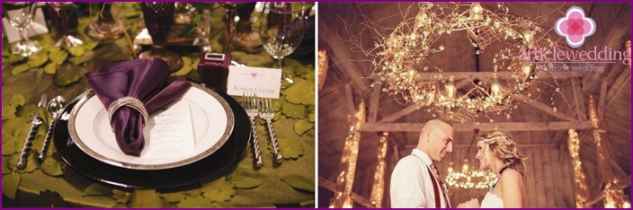 Banquet Hall Decoration for Grape Wedding