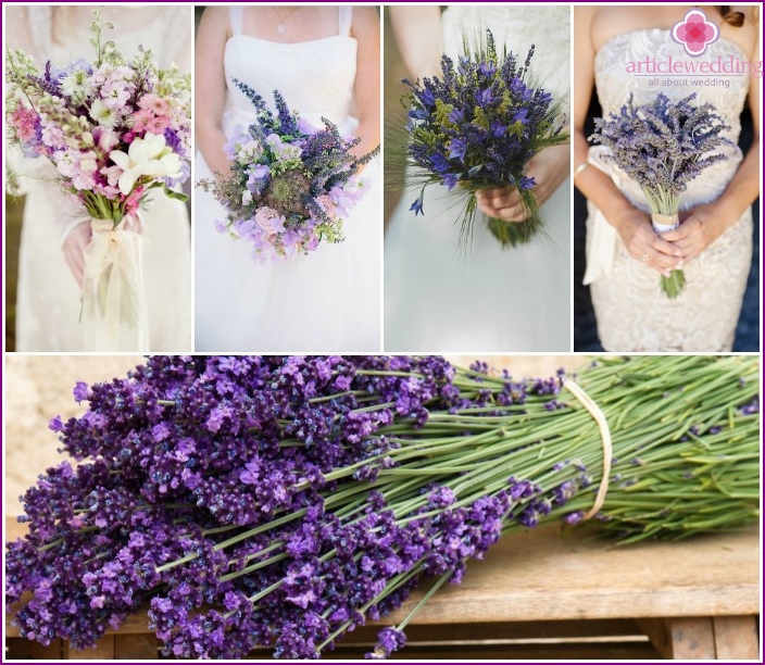 Bouquet de noiva em estilo provençal