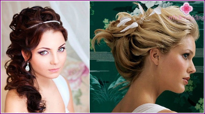 Empire style hairstyle and makeup
