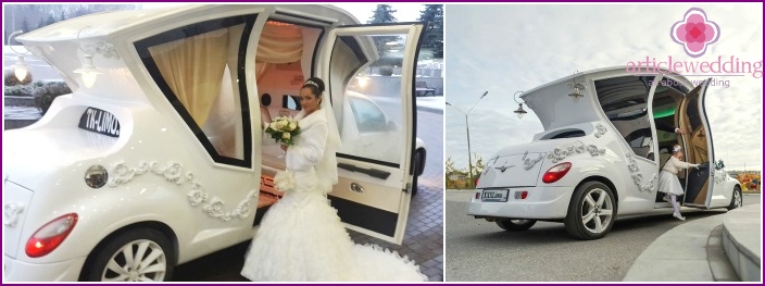 Wedding carriage car
