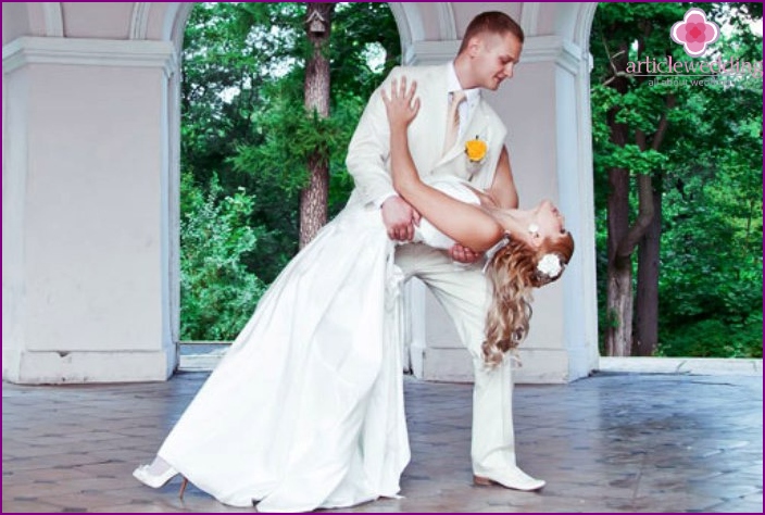 Dança lenta do casamento