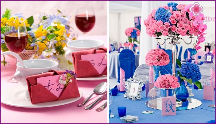 Color solutions for table linen and decor