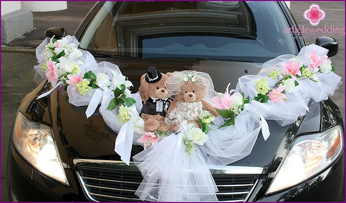 Teddy bears for car decoration