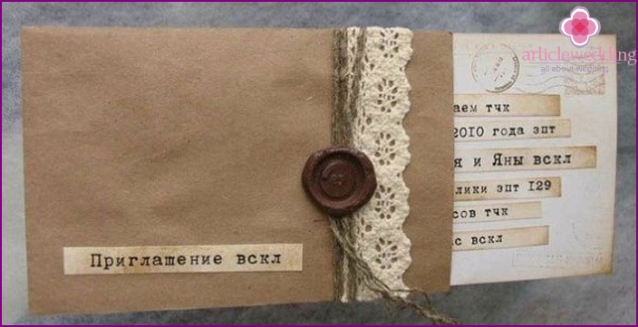 Unusual wedding invitation text