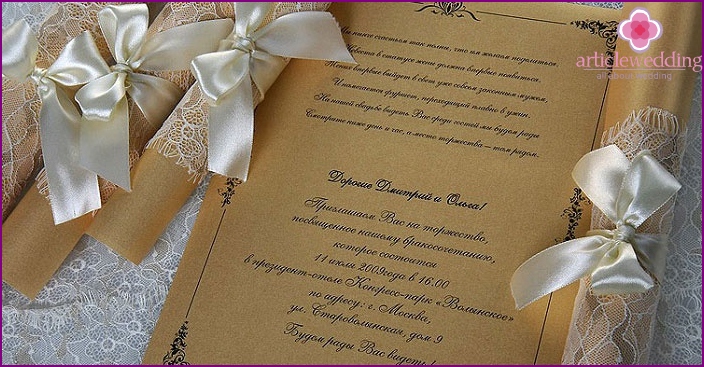 Parchemins de mariage professionnels