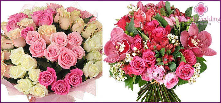 Bouquet com uma rosa branca para um casamento de lata