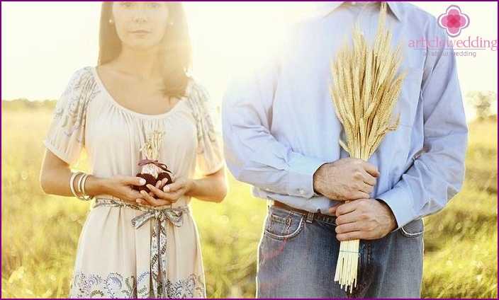 Presentes de casamento de linho individuais