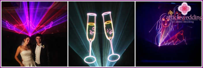 Cadeau de mariage - Spectacle laser