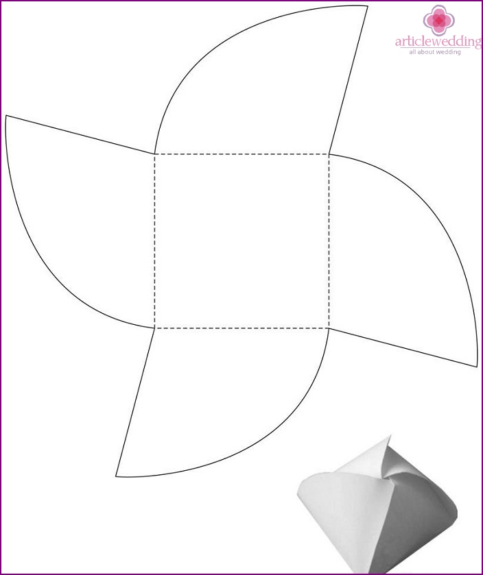 Paper Bonbonniere Templates