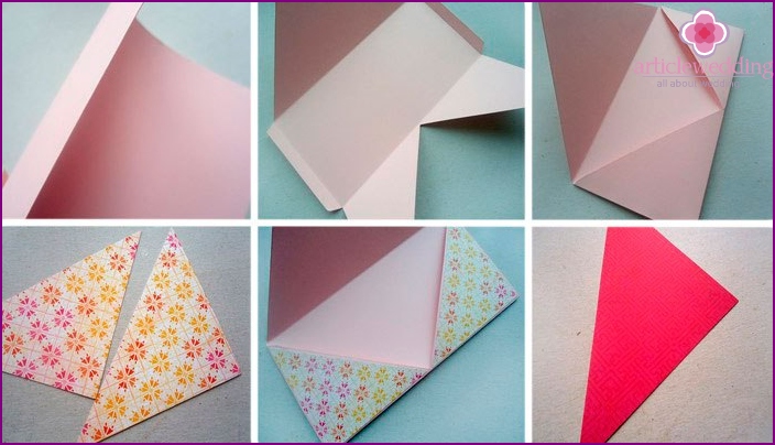 Do-it-yourself step-by-step workshop for folding an envelope