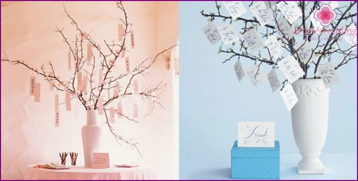 Variants of trees for parting words to the newlyweds