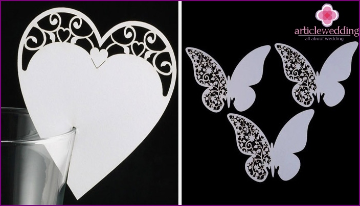 Motifs papillon et coeur