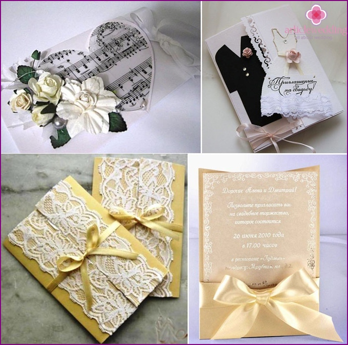 DIY wedding invitation