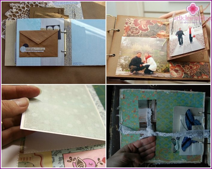 Secrets between the pages of a wedding scrapbook