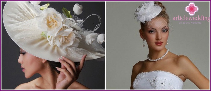 Hats for tall and petite brides