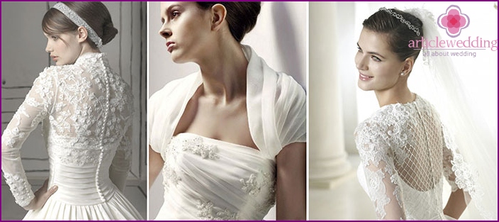 What are the functions of the bride's bolero?