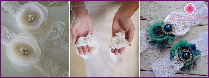 Bijoux pour les jambes avec des fleurs