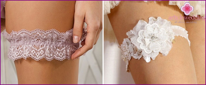 Types of garter for brides