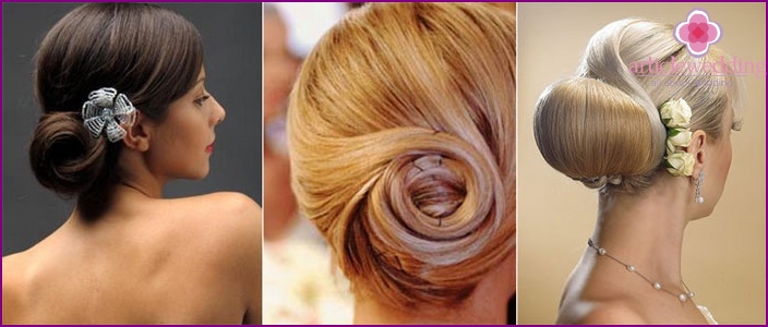 Chignon classique pour coiffer un témoin