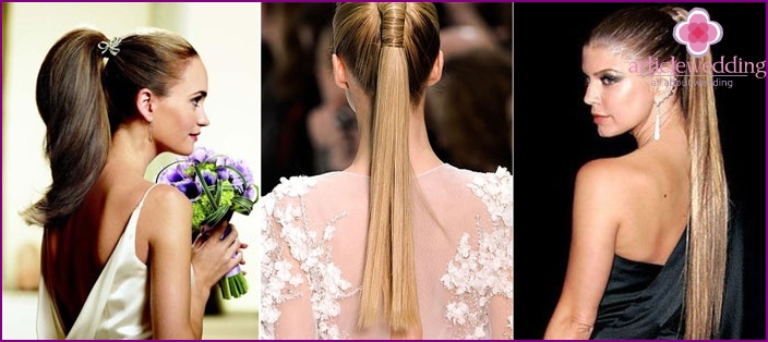 Horse tail for the image of the bridesmaid