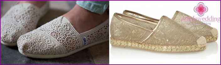 Espadrilles de mariage