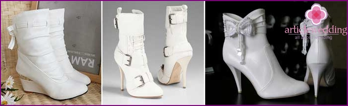 Bottines pour un mariage