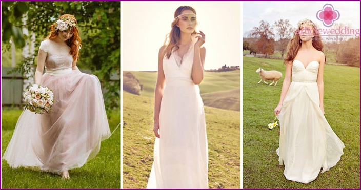 Rustic Style Wedding Dresses Options