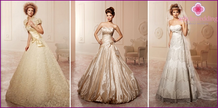 Images of brides in vanilla shades