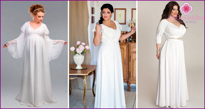 Options for Greek outfits for full brides