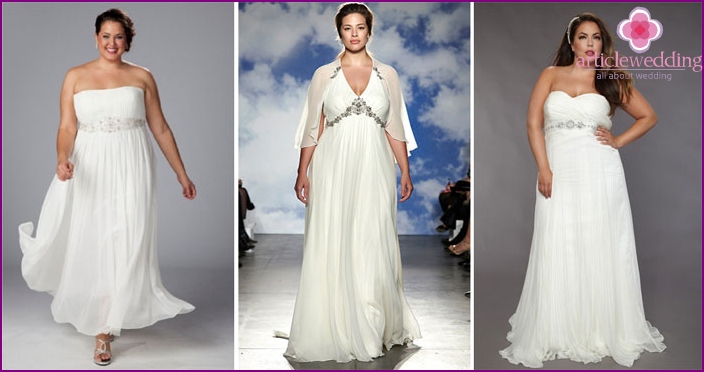 Greek style wedding dress for the full - fashion models 2020 with photo
