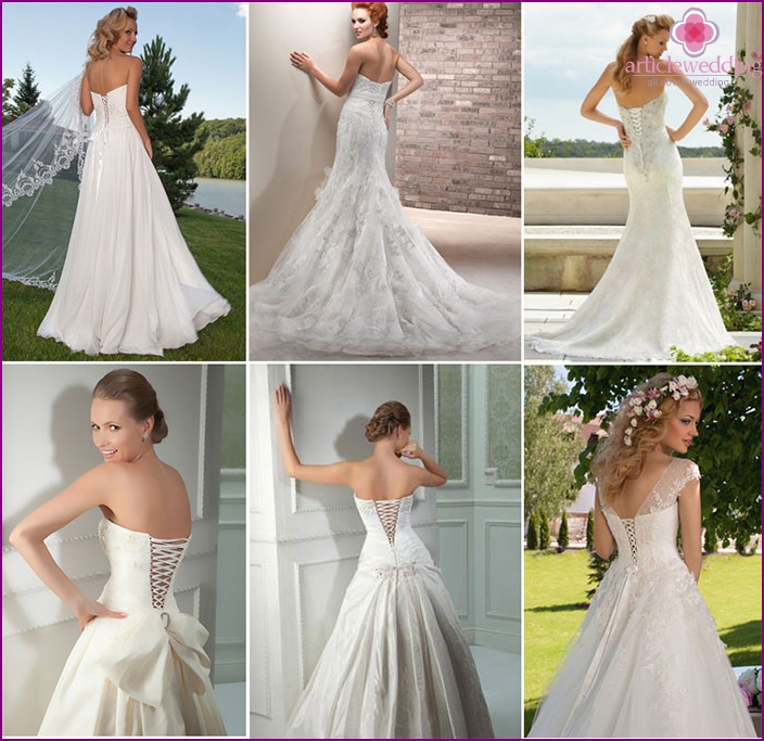 Wedding dresses with lace up