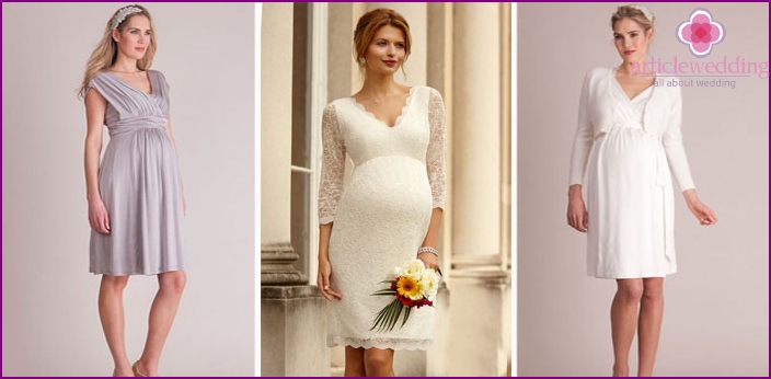 Styles for pregnant brides