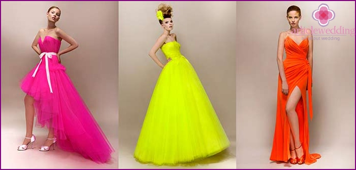 Colored wedding dresses: lack of standards