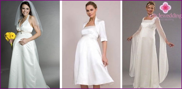 Styles for pregnant brides
