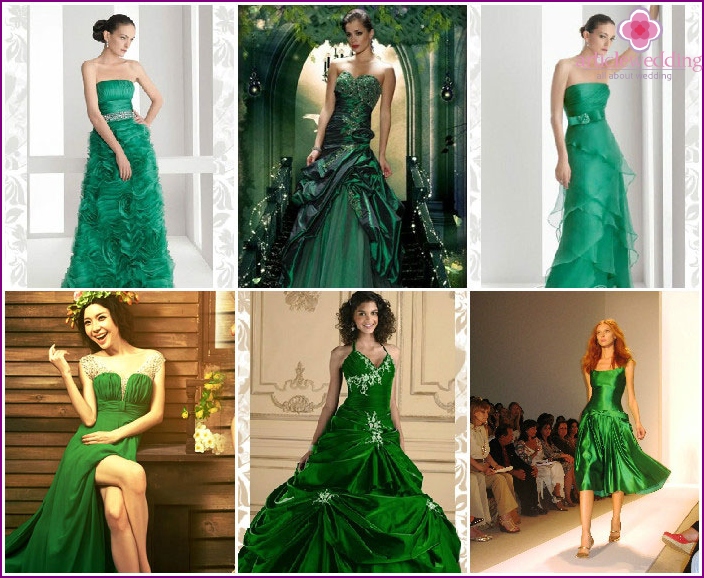 Look malachite pour un mariage