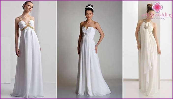 Immagine della sposa: stile impero