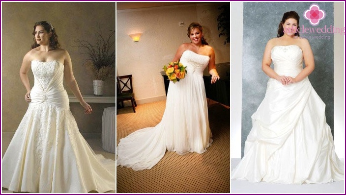 Full skirt and corset: a wedding combination