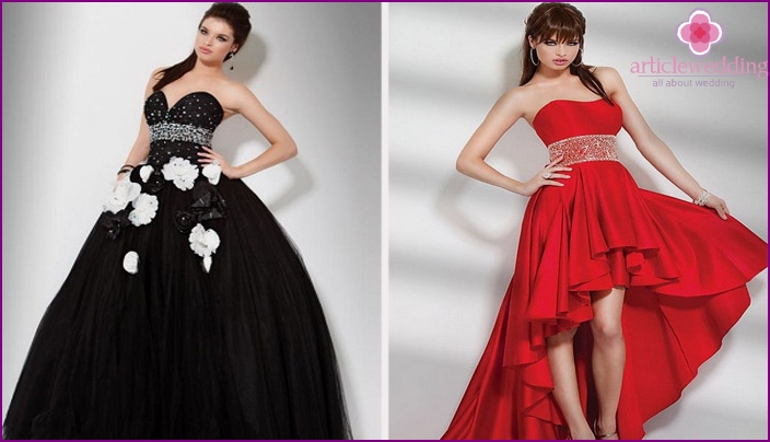 Dresses of various colors