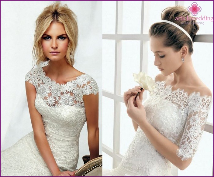 Lace for the bride and groom