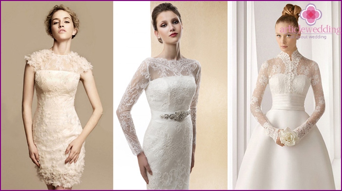 Wedding dresses with lace