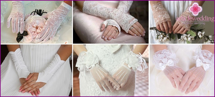 Accessorio di moda per le mani della sposa