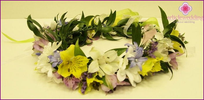 A selection of wedding wreaths