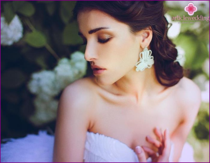 Sélection de boucles d'oreilles de mariage